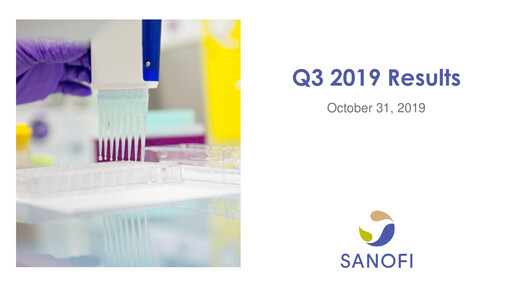 Thumbnail Sanofi Quarterly Report 2019-q3