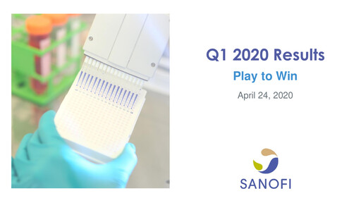 Thumbnail Sanofi Quarterly Report 2020-q1