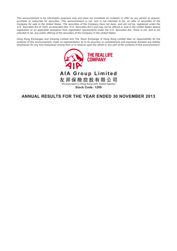Thumbnail AIA Financial Report 2013