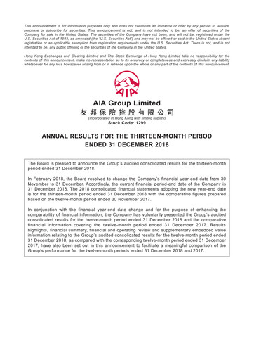Thumbnail AIA Financial Report 2018