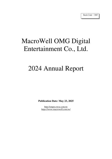 Miniature MacroWell OMG Digital Entertainment Rapport annuel 2024