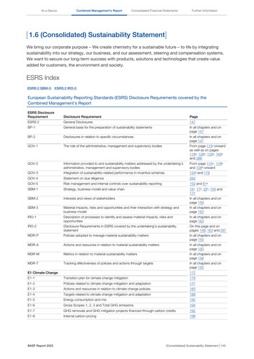 Thumbnail BASF ESG Report 2025