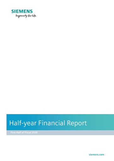 Thumbnail Siemens Half-year Report 2020-h1