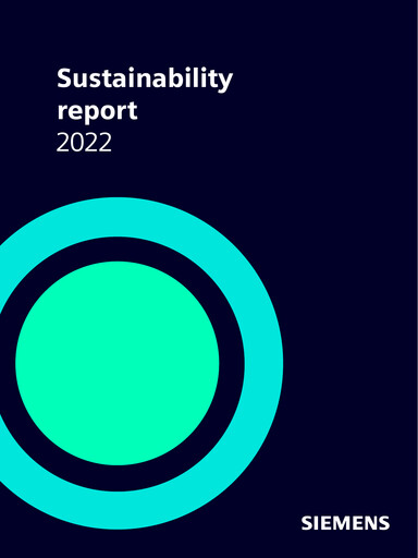 Thumbnail Siemens Sustainability Report 2022
