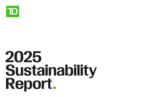 Thumbnail Toronto Dominion Bank Sustainability Report 2025