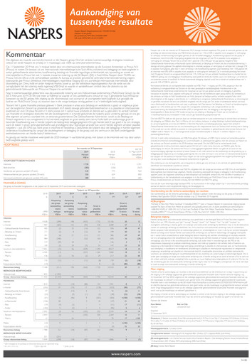 Thumbnail Naspers Financial Report 2020-h1