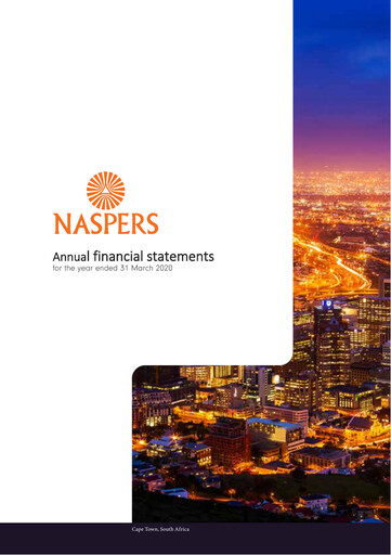 Thumbnail Naspers Financial Statement fy2020