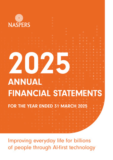 Thumbnail Naspers Financial Statement fy2025