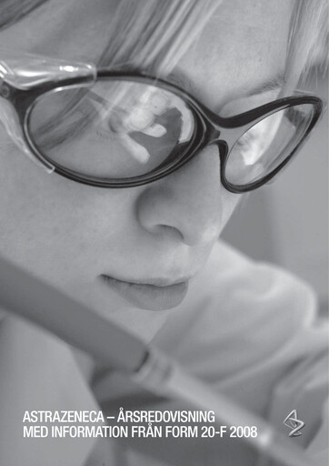 Thumbnail AstraZeneca Annual Report 2008