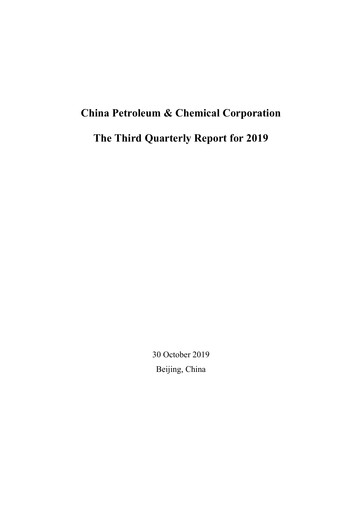 Thumbnail Sinopec Quarterly Report 2019-q3