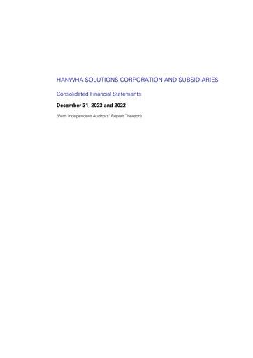 Thumbnail Hanwha Solutions Financial Statement 2023