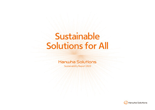 Thumbnail Hanwha Solutions Sustainability Report 2023