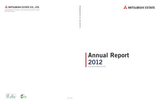 Thumbnail Mitsubishi Estate Annual Report 2012