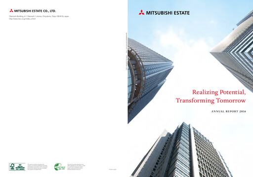 Thumbnail Mitsubishi Estate Annual Report 2016