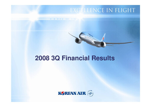 Thumbnail Korean Air Lines Quarterly Report 2008-q3