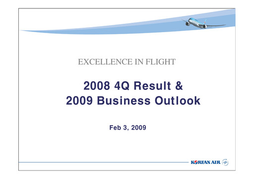 Thumbnail Korean Air Lines Quarterly Report 2008-q4