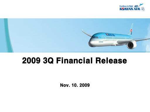 Thumbnail Korean Air Lines Quarterly Report 2009-q3