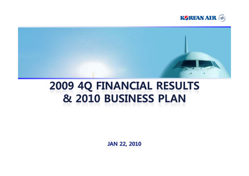 Thumbnail Korean Air Lines Quarterly Report 2009-q4