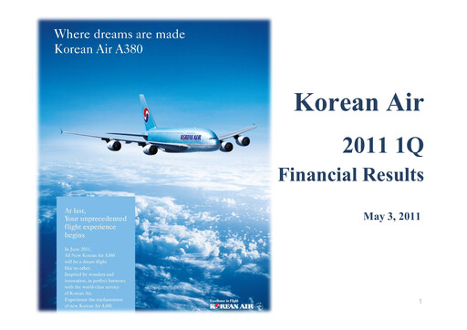 Thumbnail Korean Air Lines Quarterly Report 2011-q1