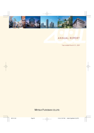 Thumbnail Mitsui Fudosan Annual Report 2001