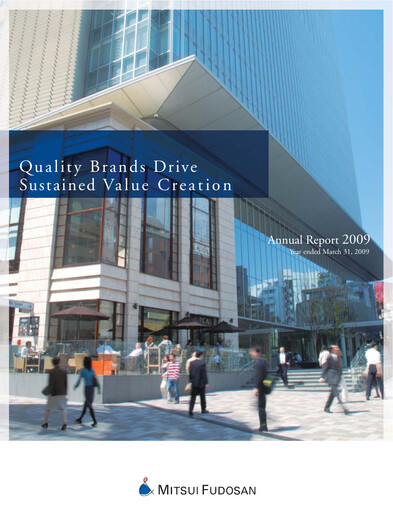 Thumbnail Mitsui Fudosan Annual Report 2009