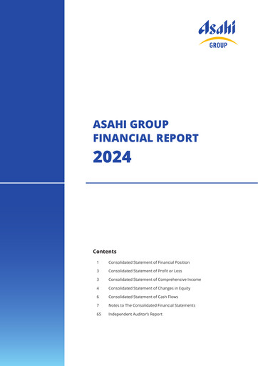 Thumbnail Asahi Group Financial Report 2024