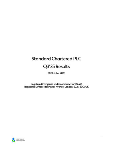Thumbnail Standard Chartered Quarterly Report 2025-q3