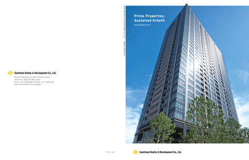 Thumbnail Sumitomo Realty & Development Annual Report 2011