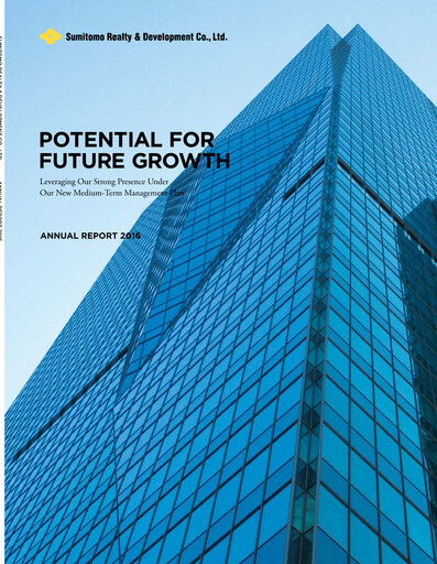 Thumbnail Sumitomo Realty & Development Annual Report 2016