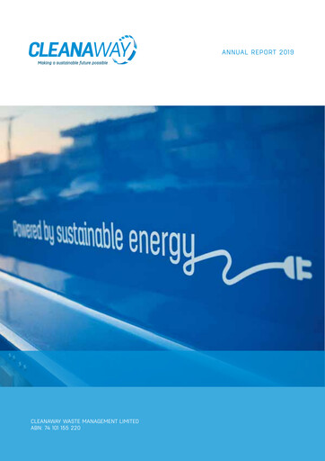 Thumbnail Cleanaway Waste Management Annual Report 2019