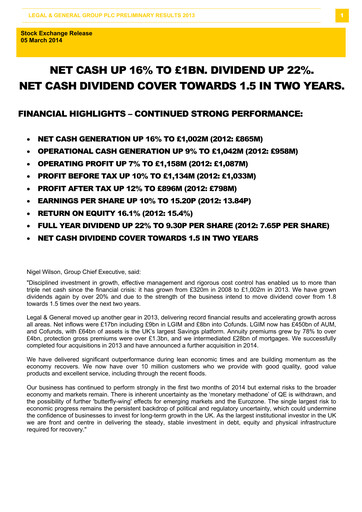 Thumbnail Legal & General Financial Report 2013