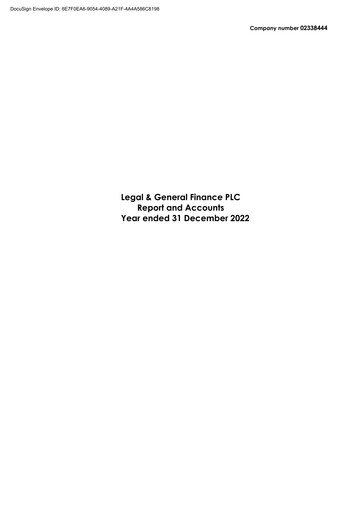 Thumbnail Legal & General Financial Statement 2022