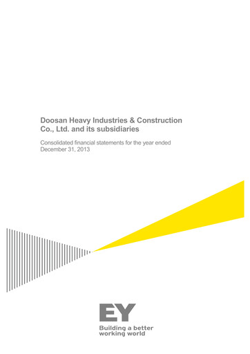 Thumbnail Doosan Enerbility Financial Statement 2013