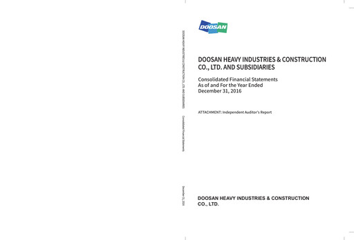 Thumbnail Doosan Enerbility Financial Statement 2016