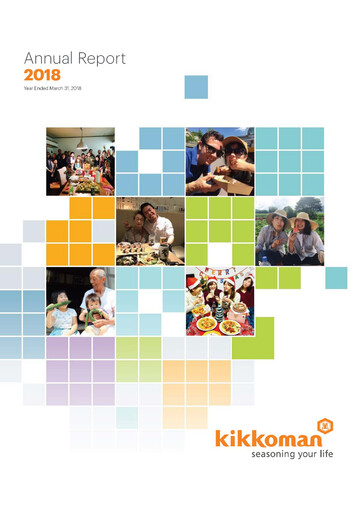 Thumbnail Kikkoman Annual Report 2018