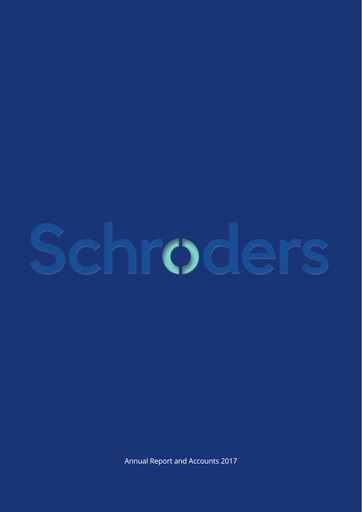 Thumbnail Schroders Annual Report 2017