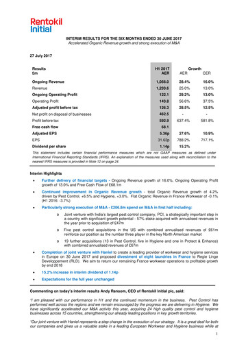 Thumbnail Rentokil Initial Half-year Report 2017