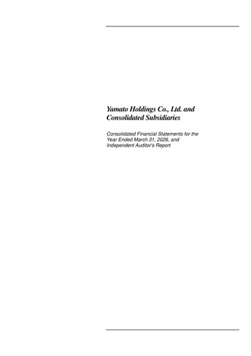Thumbnail Yamato Holdings Financial Statement fy2026
