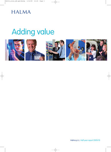 Thumbnail Halma Half-year Report 2009-h1