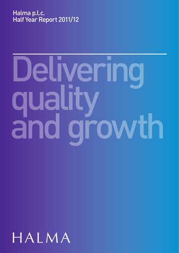 Thumbnail Halma Half-year Report 2011-h1