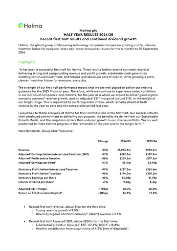 Thumbnail Halma Half-year Report 2024-h1