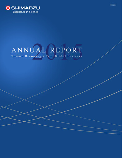 Thumbnail Shimadzu Annual Report 2015