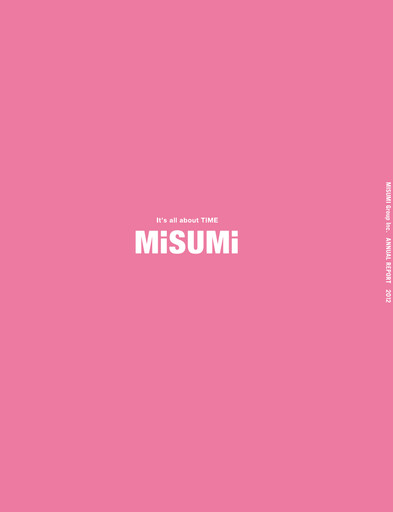 Miniature MISUMI Group Rapport annuel 2012