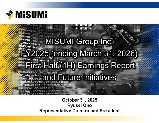 Thumbnail MISUMI Group Half-year Report 2025-h1