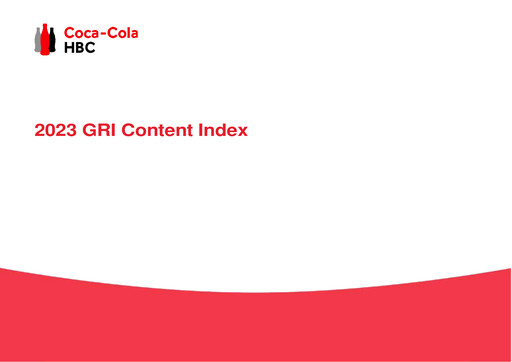 Thumbnail Coca-Cola HBC ESG Report 2023