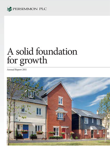Thumbnail Persimmon Annual Report 2011