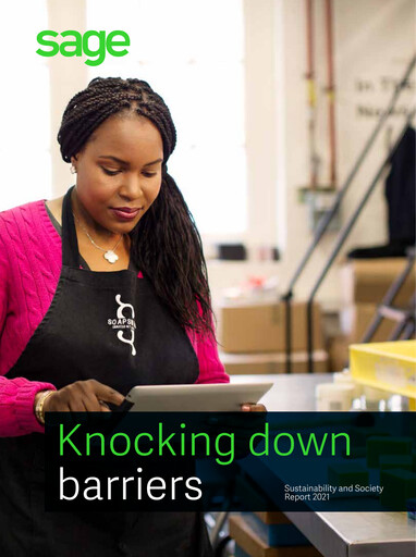 Thumbnail Sage Group
 Sustainability Report 2021