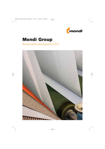 Thumbnail Mondi
 Annual Report 2010