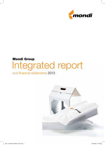 Thumbnail Mondi
 Annual Report 2012