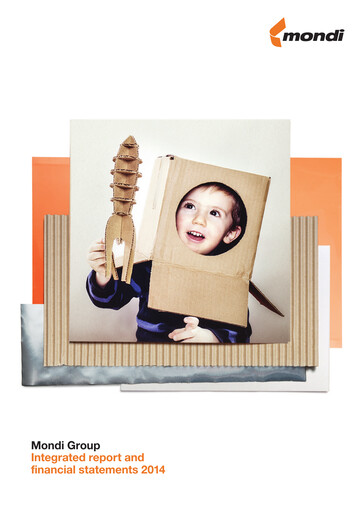 Thumbnail Mondi
 Annual Report 2014